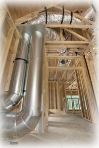 New Construction Duct Work duct work in new construction
