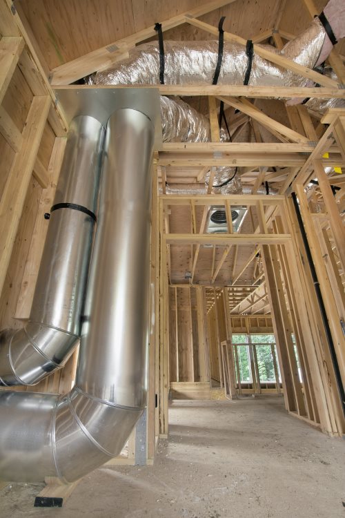 duct work in new construction